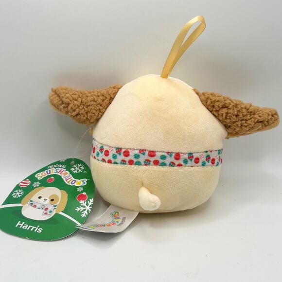 Squishmallows Harris the Dog Ornament Plush Christmas Holiday Tree Toy 4" - Picture 3 of 3